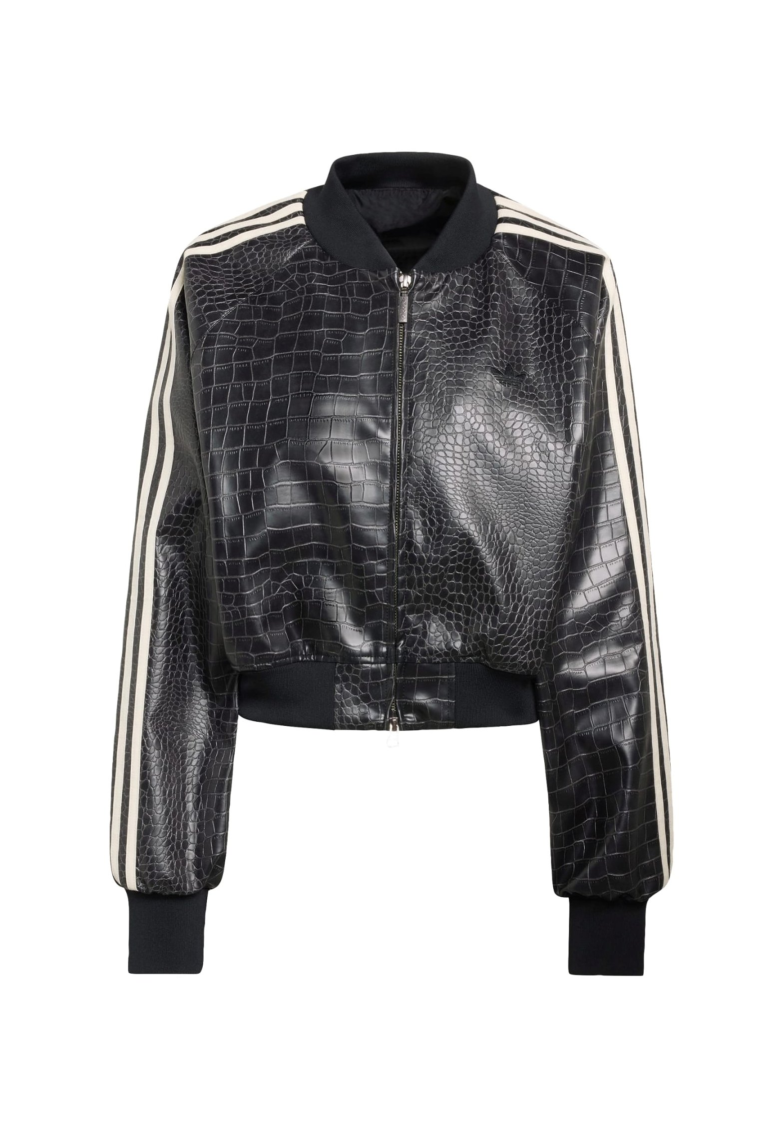 adidas Originals Faux leather jacket - black - Zalando.co.uk
