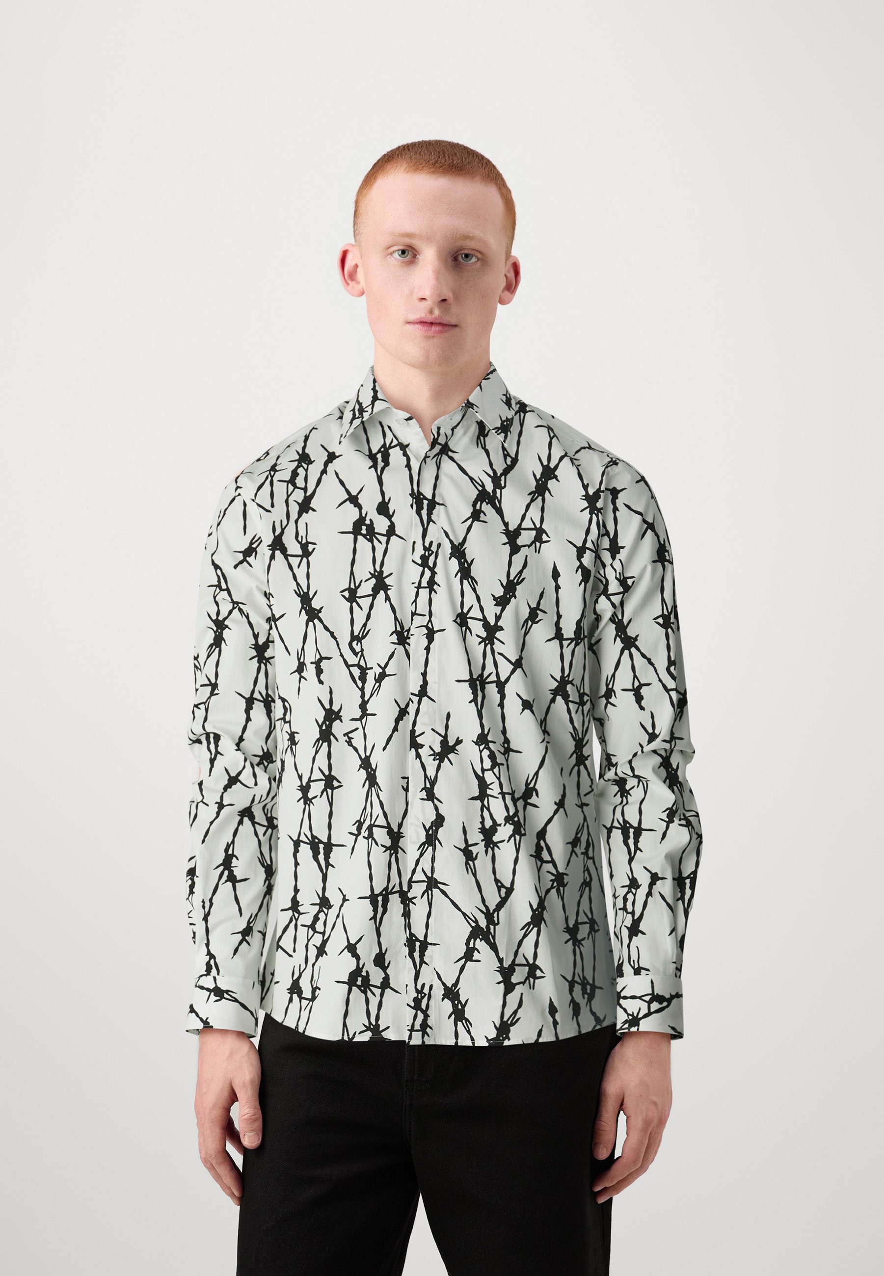 Chemise à Manches Longues Twisted Tailor, Coupe Skinny Anthracite, Taille M - Neuf Avec étiquettes, Authentique