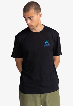 GROMAN MANCHES COURTES - T-shirt med print - flint black