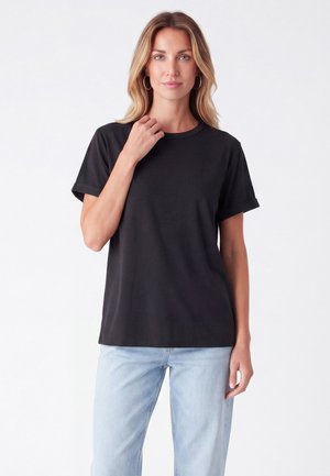usha, T-shirt basic - black