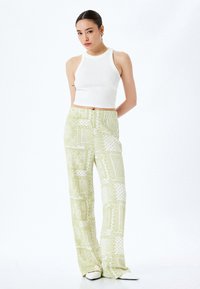 Koton WIDE LEG - Pantalon classique - khaki
