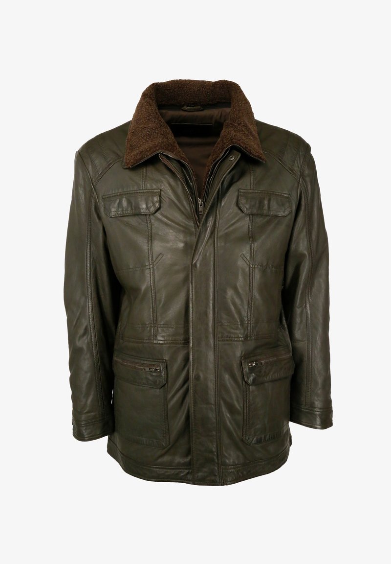JCC PELZIMITAT - Nahkatakki - olive