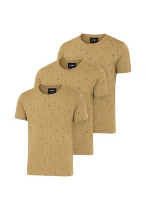 SET OF 3 - Camiseta de manga larga - dark olive