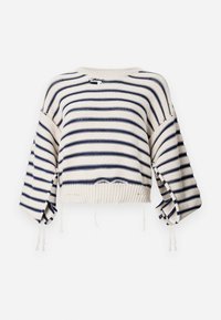 CREW NECK - Pulover - chalk/navy