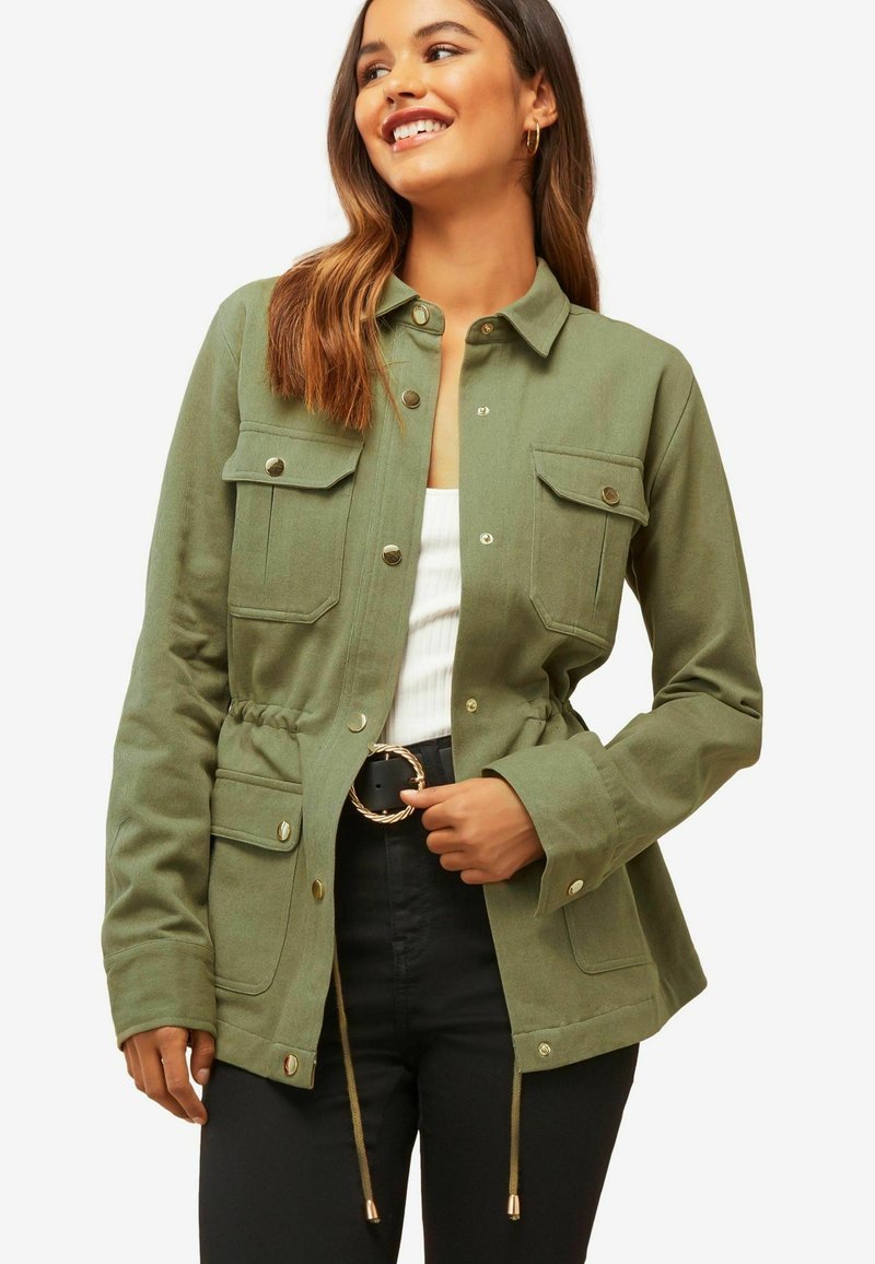Friends Like These UTILITY POCKET REGULAR FIT - Letná bunda - khaki green