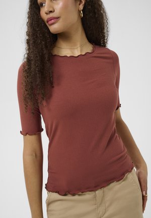 Cream, CREAM CRRIBBA S/S BLOUSE - T-shirt basic - snifter