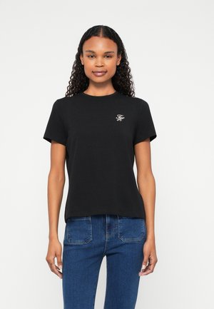 SCRIPT TEE - Základné tričko - black