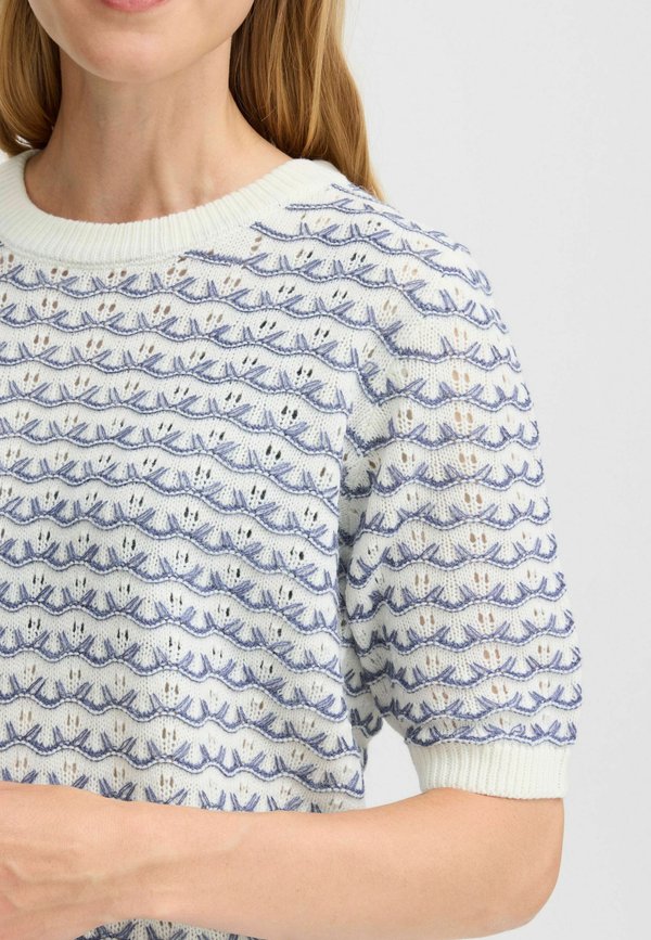 FRLILJE - Print T-shirt - vintage indigo mix4