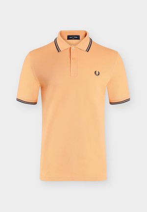 Fred Perry, THE TWIN TIPPED FRED PERRY SHIRT - Polo - peach/french navy/french navy