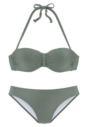 BANDEAU SET - Bikini - oliv