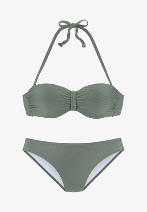 BANDEAU SET - Bikini - oliv