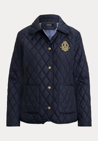 CREST PATCH DIAMOND QUILTED JACKET - Ελαφρύ μπουφάν - dark navy