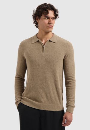 REGULAR FIT - Poloshirt - taupe