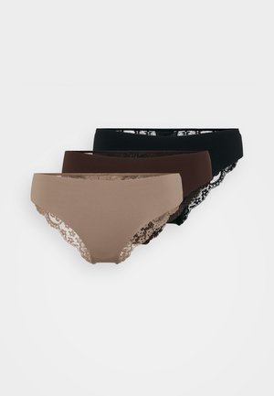 VMDIKTE BRIEF 3 PACK - Briefs - brown lentil/coffee bean/black