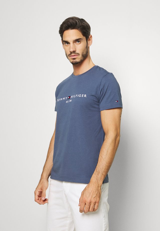LOGO TEE - T-shirt imprimé - blue