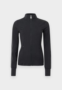 MOCK ZIP - Cardigan - black