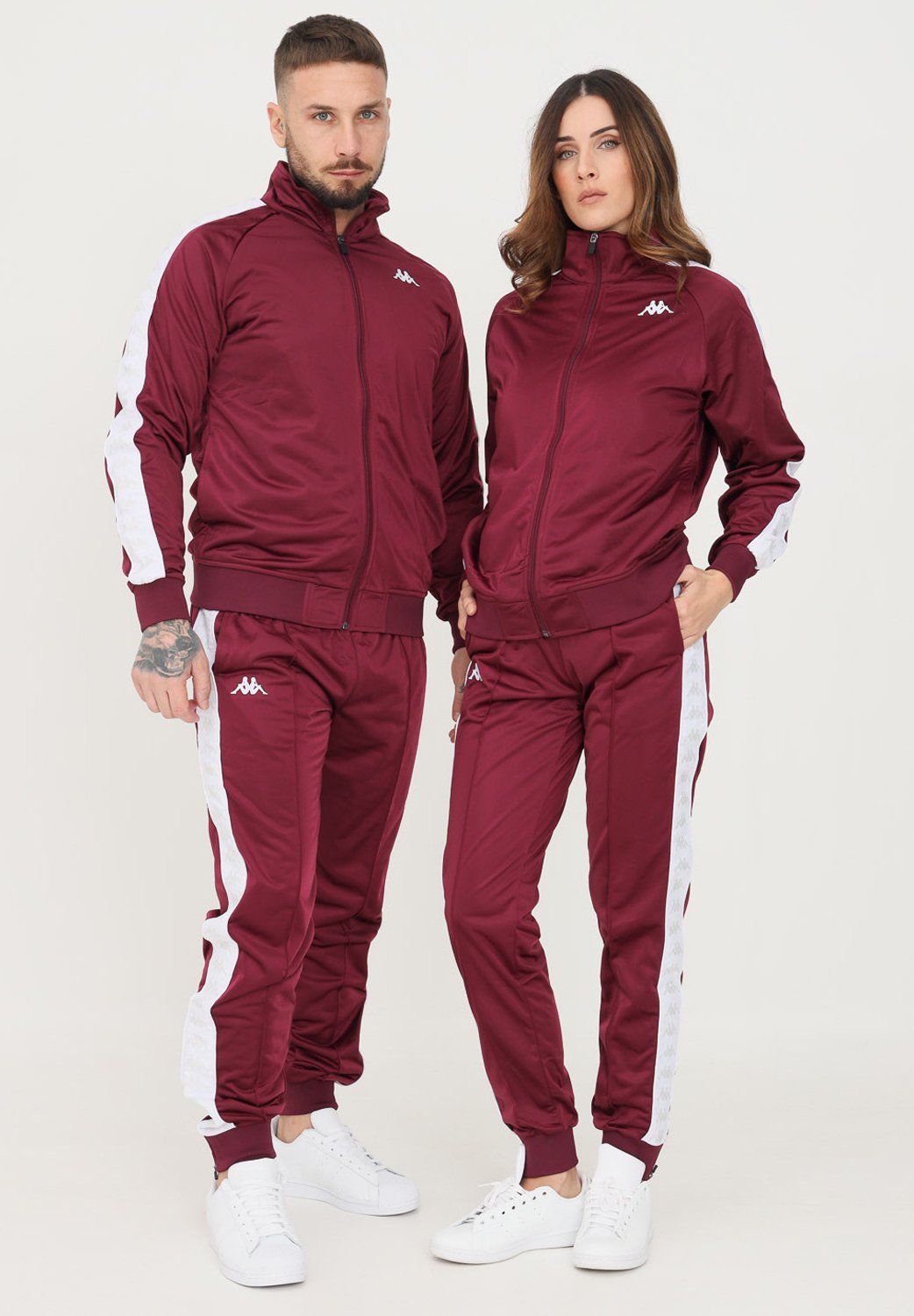 Kappa Pantaloni sportivi - violet plum white/viola - Zalando.it