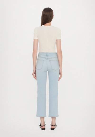 FRAME THE REBOOT CROP - Jeans bootcut - light blue