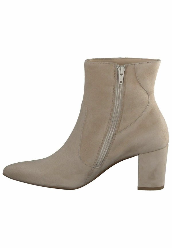 Stiefelette - samtziege champagne