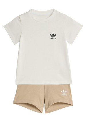 TEE UNISEX SET - Shorts - stone khaki