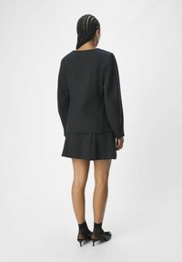 Object V-AUSSCHNITT - Blazer - dark grey melange