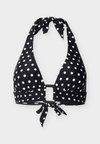 HALTER BRA LOGO RECTANGLE - Πάνω μέρος μπικίνι - black