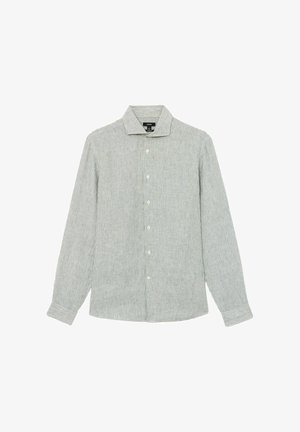Reiss, REGULAR FIT - RUBAN STRIPE SHIRT . - Skjorter - dark sage white fine stripe