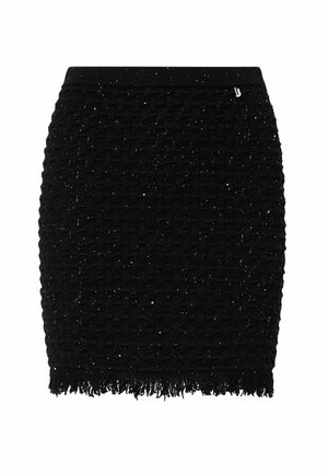 LIU JO, LIU JO KNITTED MINISKIRT - Minijupe - black