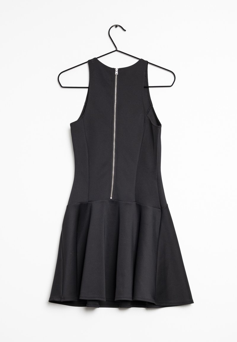 a dress to match my black heart ABERCROMBIE & FITCH Black Cutout Princess Seam Scuba Skater Mini Dress –  Periwinkle Packages