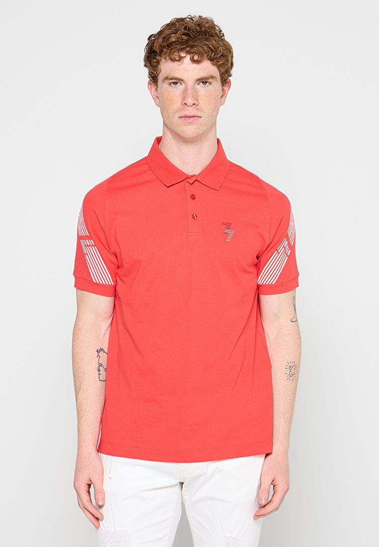 EA7 Emporio Armani Poloshirt koraalrood EA7 Emporio Armani Poloshirt koraalrood