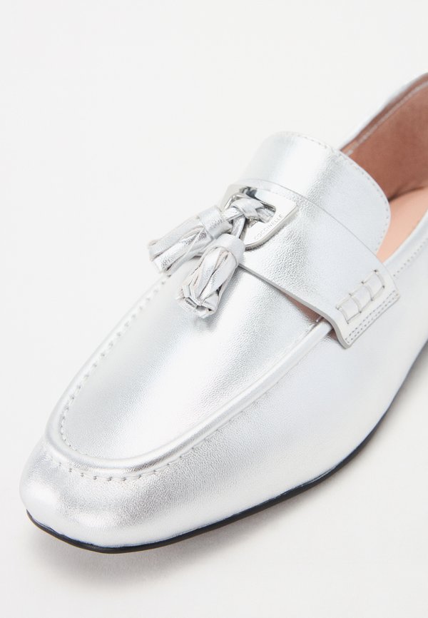 BEAT METAL - Slip-ons - silver3