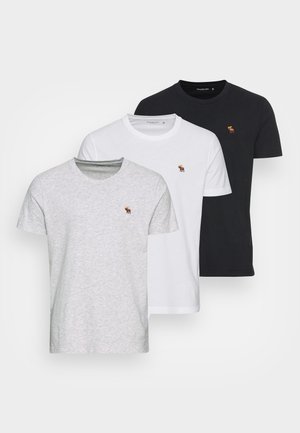 EXPLODED LIFELIKE 3 PACK - T-shirt basique - white/gray/black