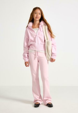Lindex, LINDEX FLARED SWEATPANTS LINDEX - Tracksuit bottoms - light pink