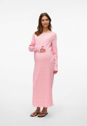 PLISSIERTES MLAURA UMSTANDS - Jurk - pink-a-boo
