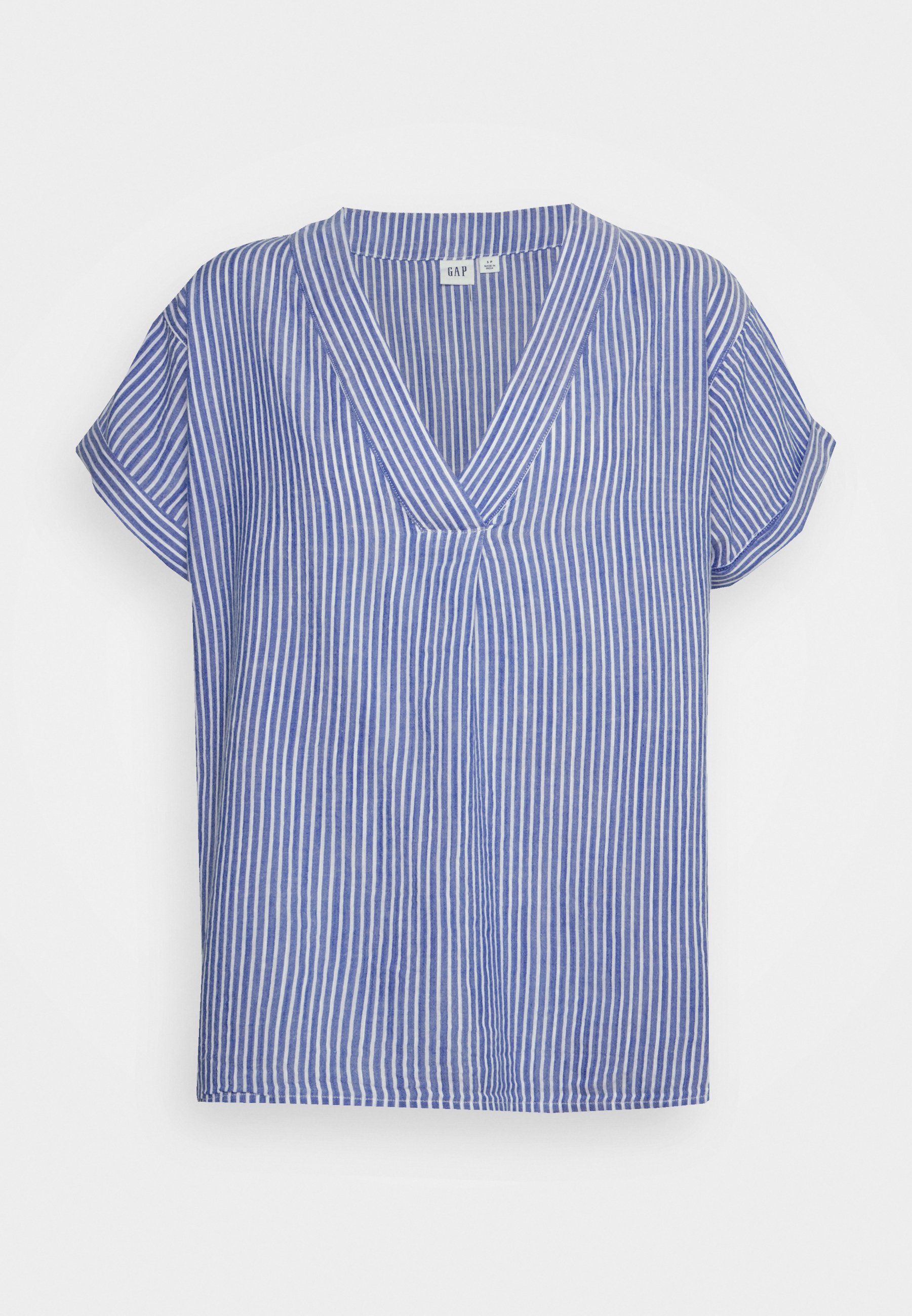 blue plaid short sleeve button up