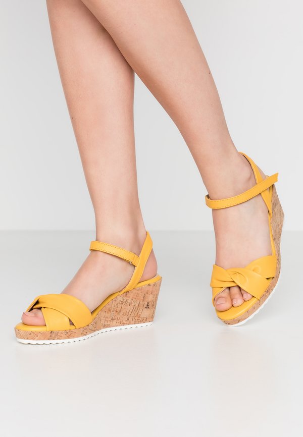 Plateausandalette - sunflower