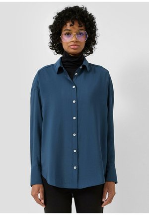 Hemdbluse - tiefblau