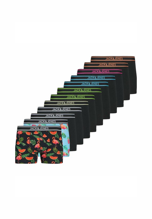 12ER PACK - JACWATERMELON  - Boxerbriefs - schwarz blau grün