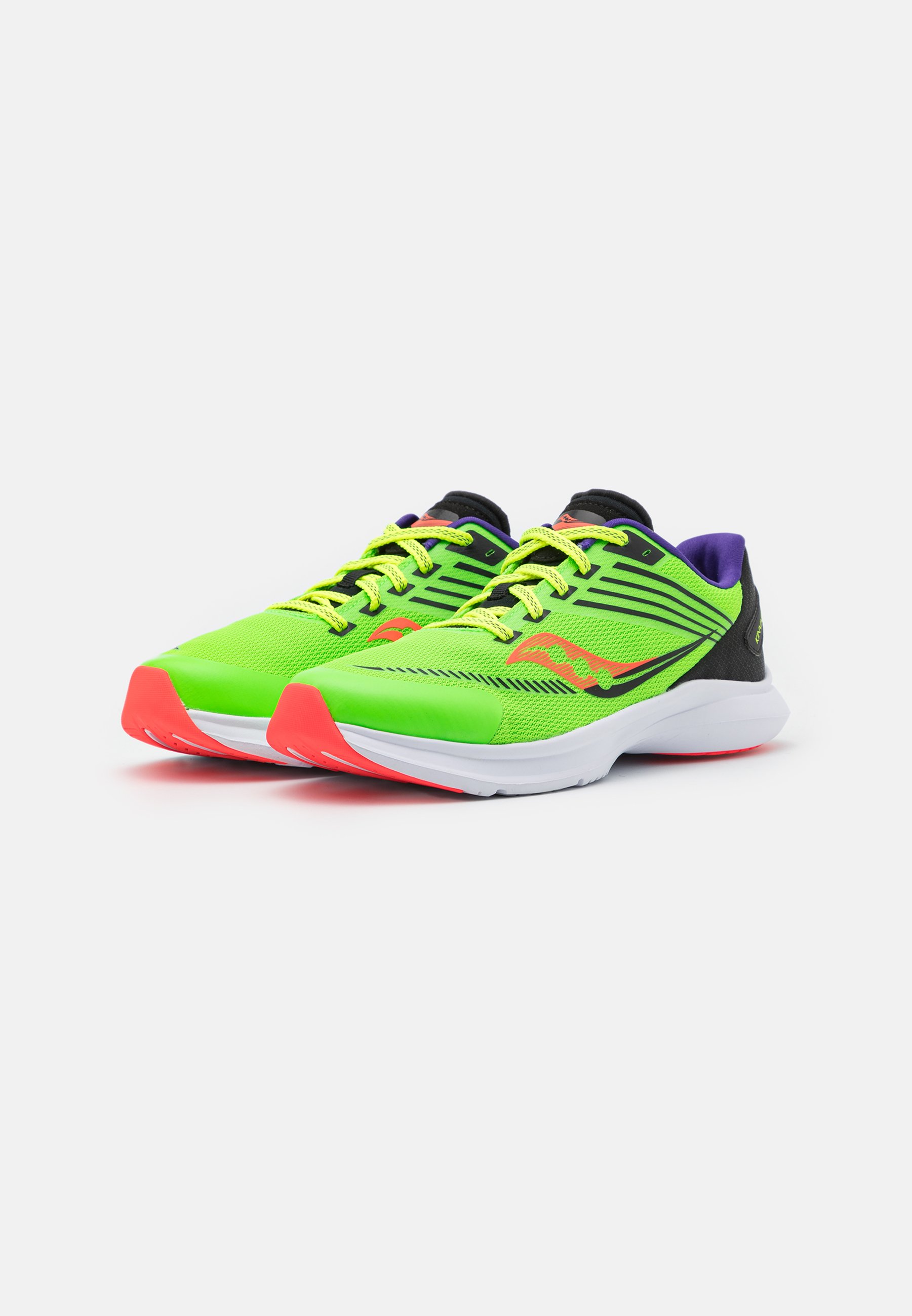 Saucony KINVARA 12 A/C UNISEX - Zapatillas de running neutras - vizi/verde  neón - Zalando.es