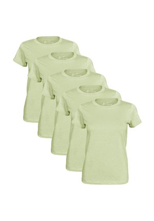 Cotton Prime 5 STÜCK O-NECK  - T-Shirt basic - light khaki