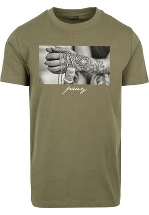 PRAY  - Camiseta estampada - olive