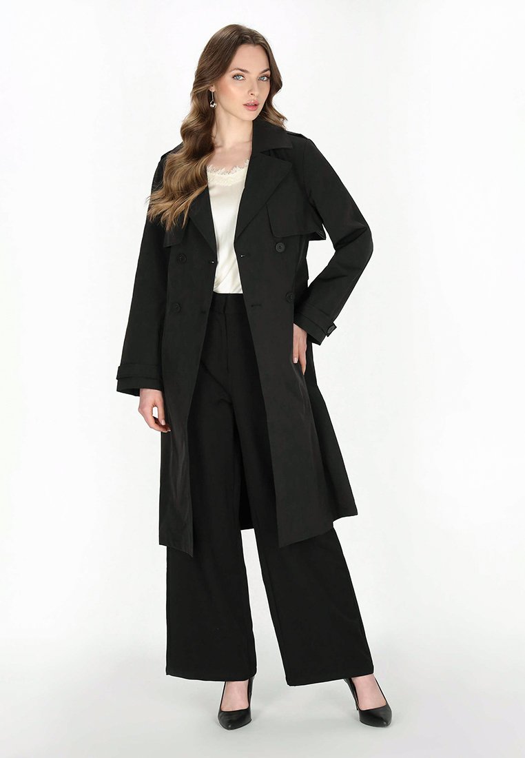 dreimaster Trenchcoat zwart