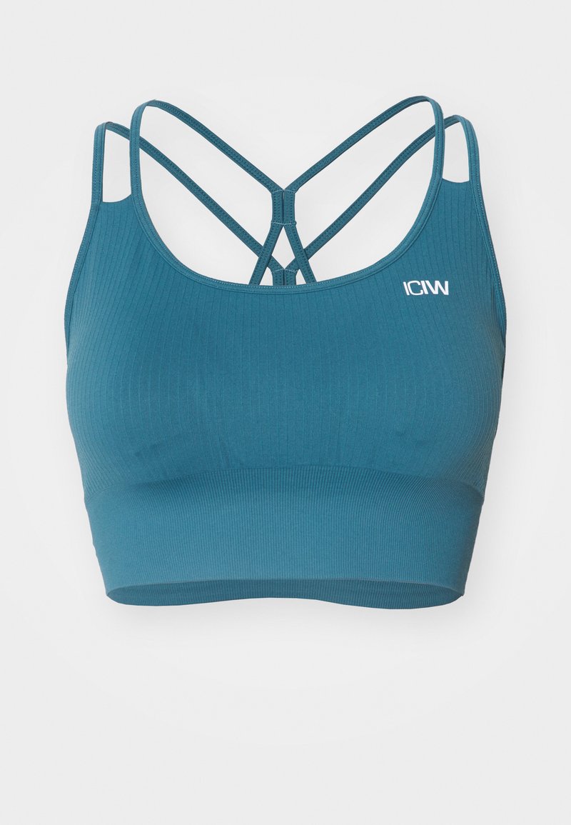 ICANIWILL Sport-bh met light support petrol ICANIWILL Sport-bh met light support petrol