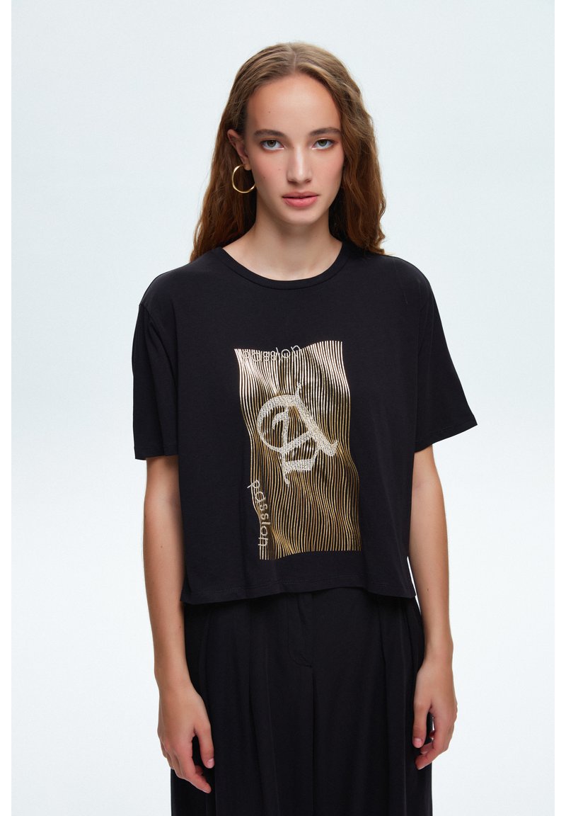 adL T-shirt z nadrukiem - black/czarny - Zalando.pl