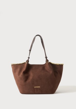 Love Moschino, GOLD BEAD - Чанта за пазаруване - brown