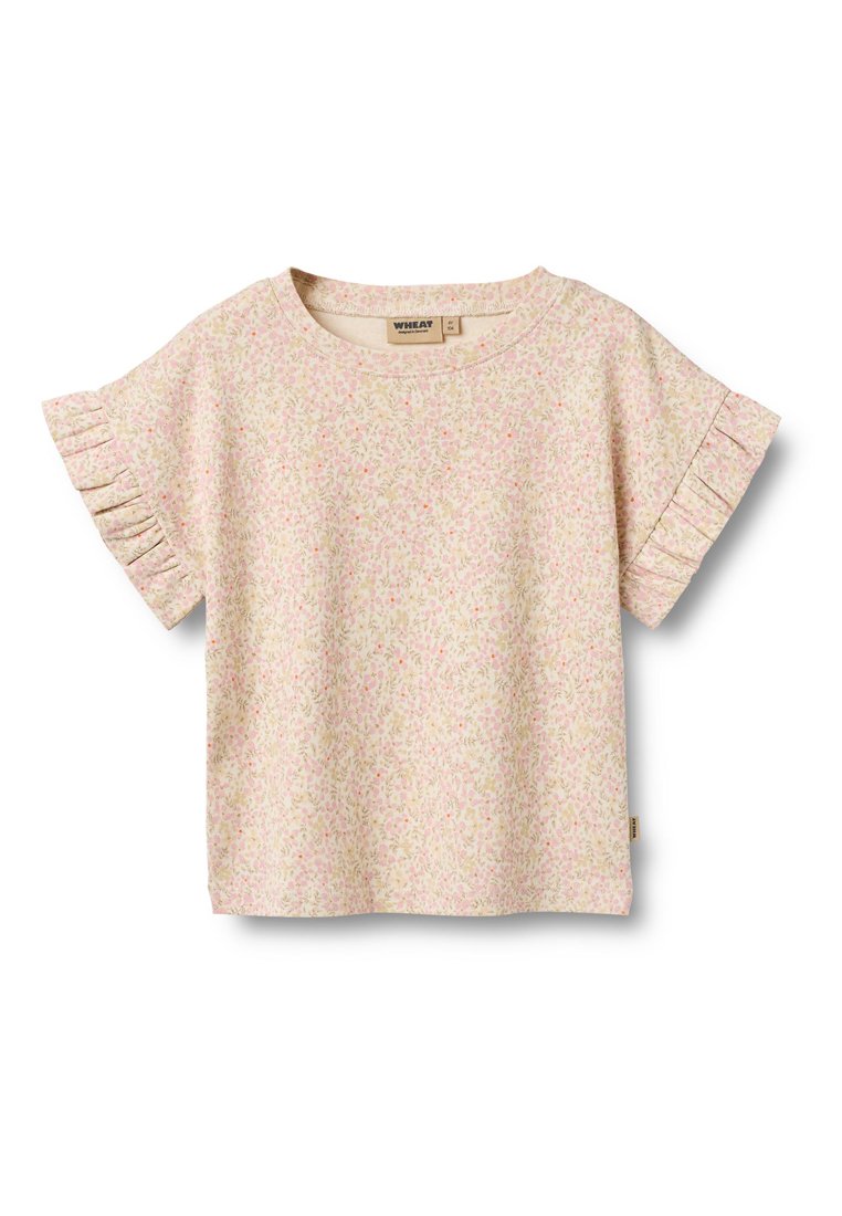 Wheat T-shirt print koraalrood Wheat T-shirt print koraalrood