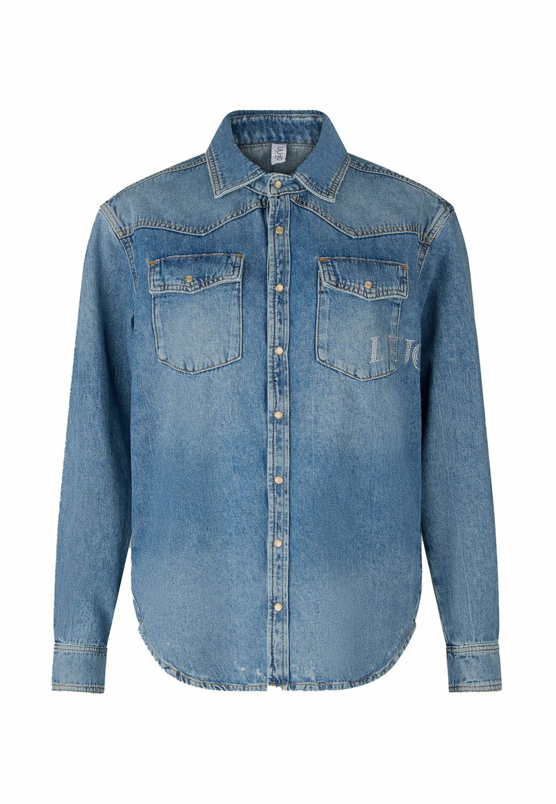 LIU JO Overhemdblouse blauw denim/bluedenim LIU JO Overhemdblouse blauw denim/bluedenim