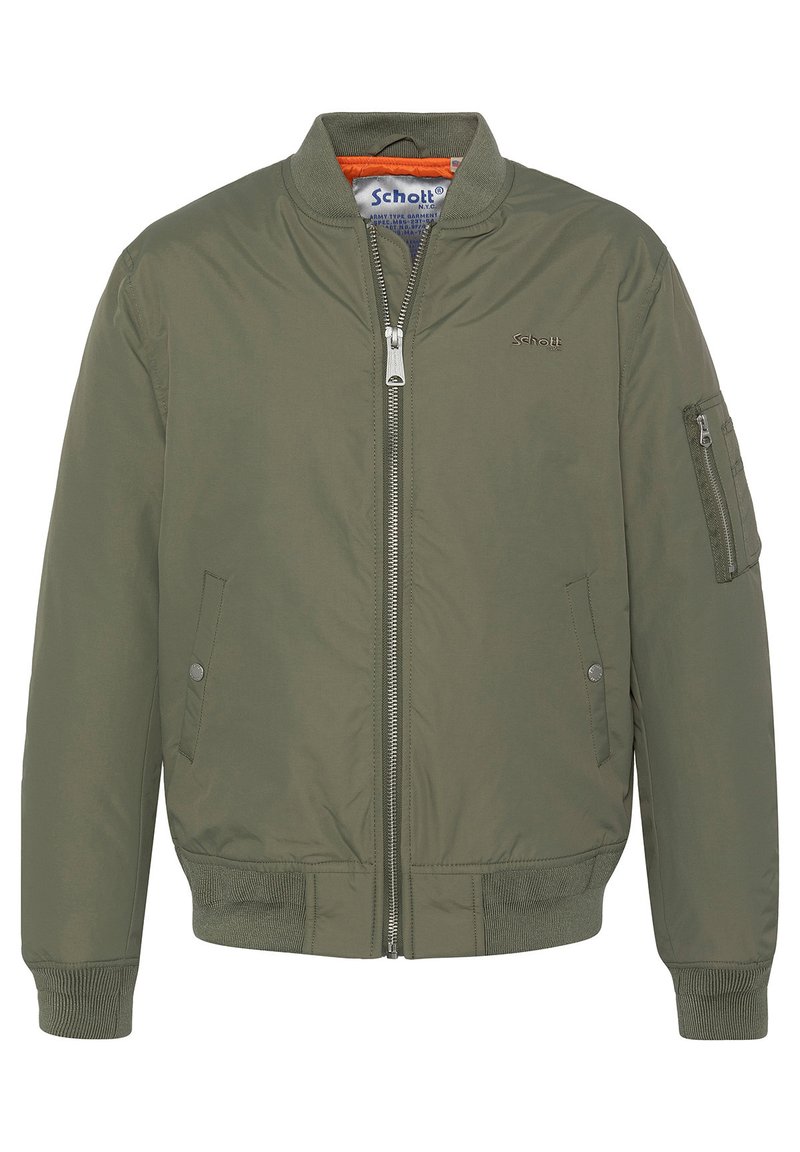 schott bomberjacke grün
