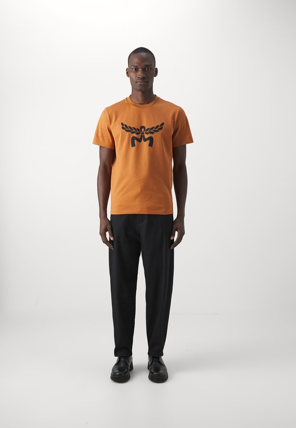 LAUREL - Print T-shirt - cognac4