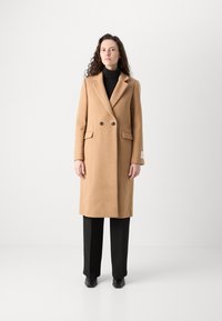 Scotch & Soda SINGLE BREASTED HERRINGBONE COAT - Klassisk kåpe / frakk - tabacco melange